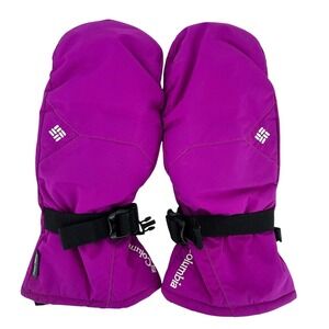 Columbia Mittens Kids L Purple Omni-Tech Waterproof Winter Ski Snow Mitts